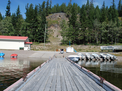 Pool at Birch Bay Resort on Francois Lake, BC