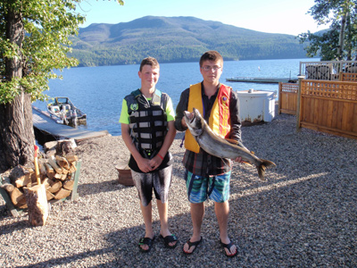 Fishing at Birch Bay Resort on Francois Lake, BC